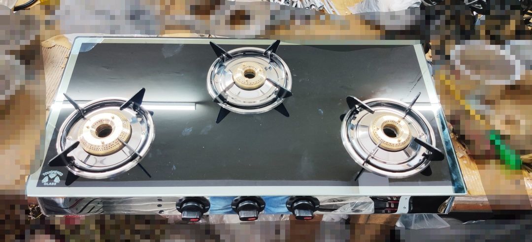 3 br black mirror glass stove uploaded by SANMATI ENTERPRISES on 5/21/2021