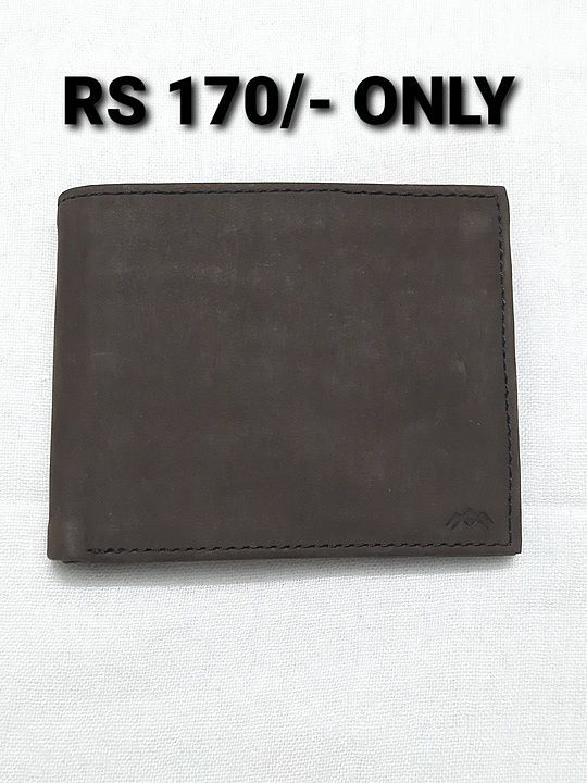 👉 RS 170/-
👉 MEN'S WALLETS
💯 PURE LEATHER WALLETS
👉 BOX AVAILABLE  uploaded by business on 8/5/2020