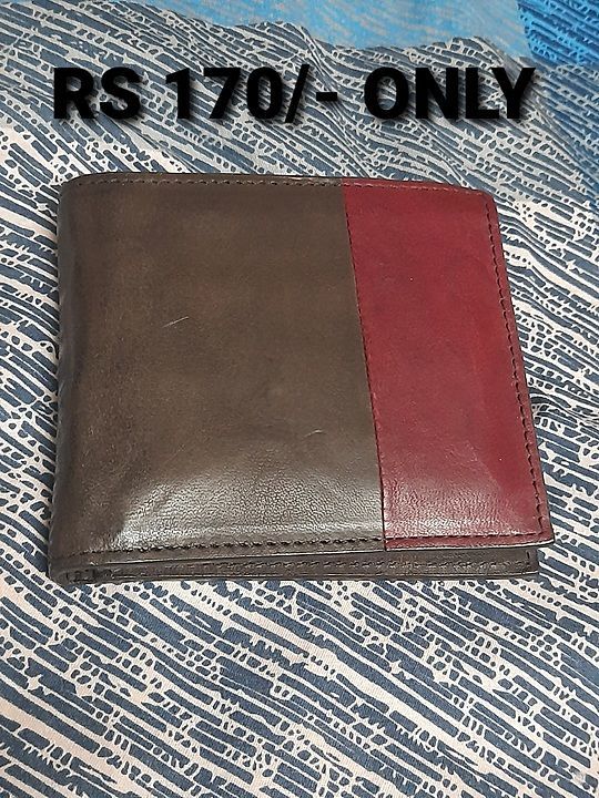 👉 RS 170/-
👉 MEN'S WALLETS
💯 PURE LEATHER WALLETS
👉 BOX AVAILABLE  uploaded by business on 8/5/2020
