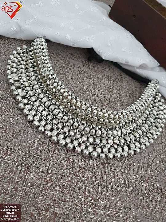 Silver plated heavy jwellery uploaded by Shambhavi collection on 8/5/2020