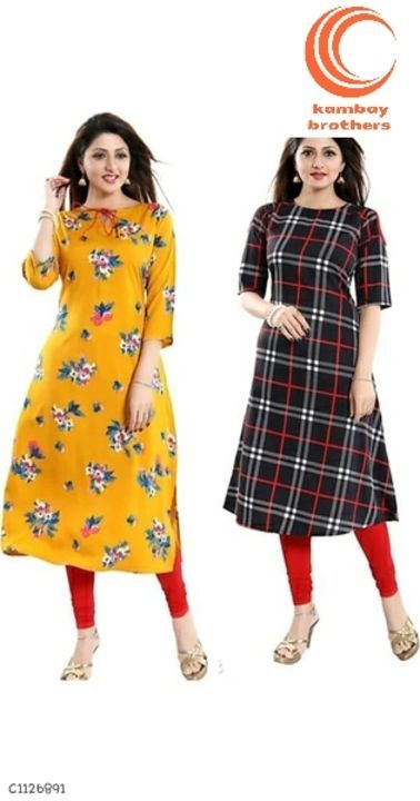 Printed creepe printed kurti uploaded by business on 5/22/2021