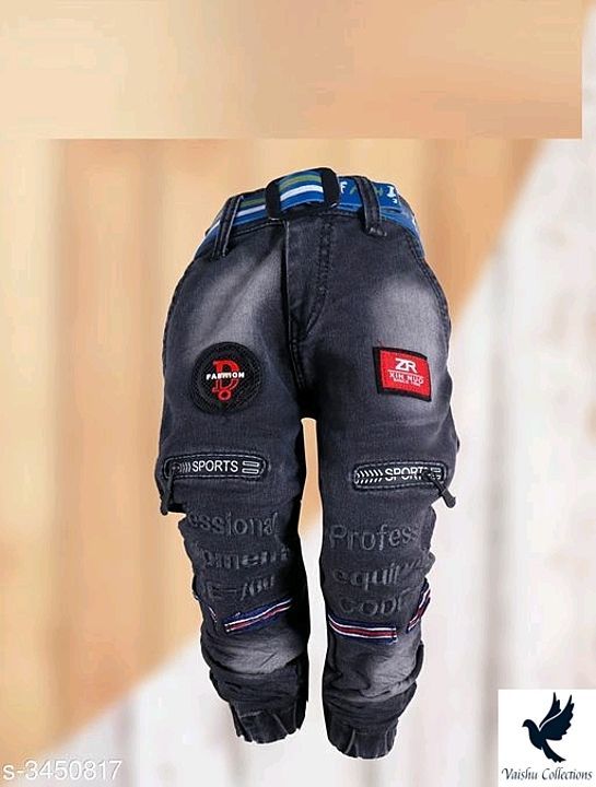 Post image 💕*Modern Trendy Kid's Boy's Jeans*💞
 
 Fabric: Denim / Satin
 
 Size: Variable (Message Us For Details)
 
 Type: Stitched
 
 Color: Variable (Message Us For Details)
 
 Description: It Has 1 Piece Of Kid's Boy's Jeans Pant 
 
 Work / Pattern: Printed / Patch Work / Solid
👉 price 861₹👈