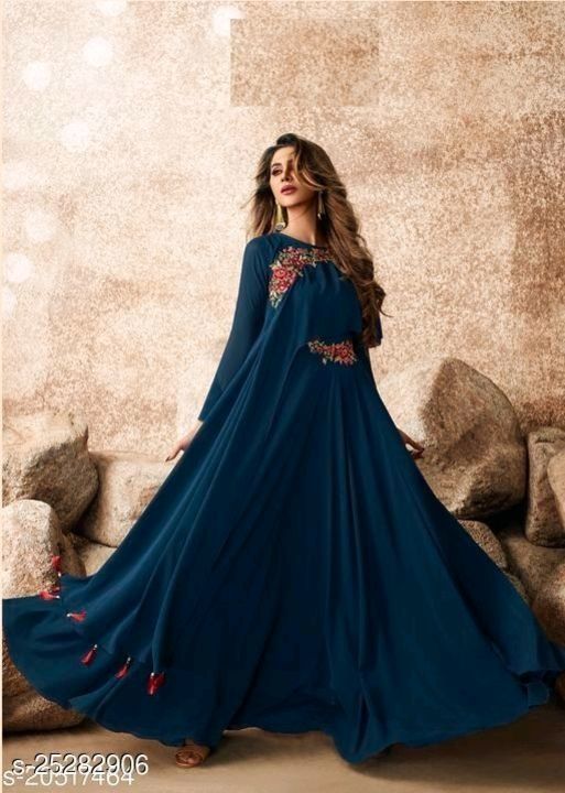 Catalog Name:*Latest Women Gowns*
Fabric: Banarasi Silk
Sleeve Length: Three-Quarter Sleeves
Pattern uploaded by business on 5/22/2021