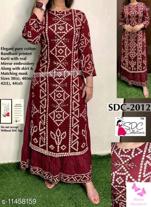 Women Rayon A-line Printed Skirt Dupatta Set uploaded by Wholesale prices seller on 5/22/2021