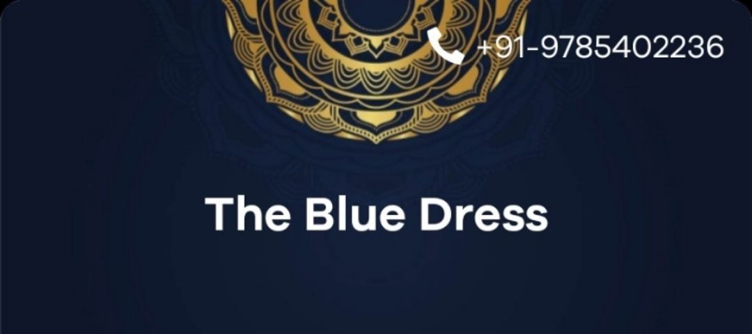 the blue dress