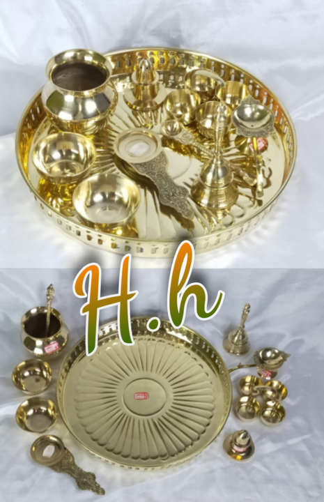 Brass Pooja Plate uploaded by Hina Handicrafts on 5/22/2021