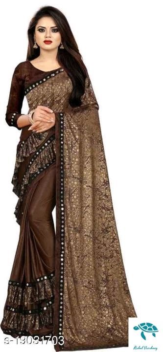 Myra Sensational Sarees
Saree Fabric: Lycra Blend uploaded by business on 5/22/2021