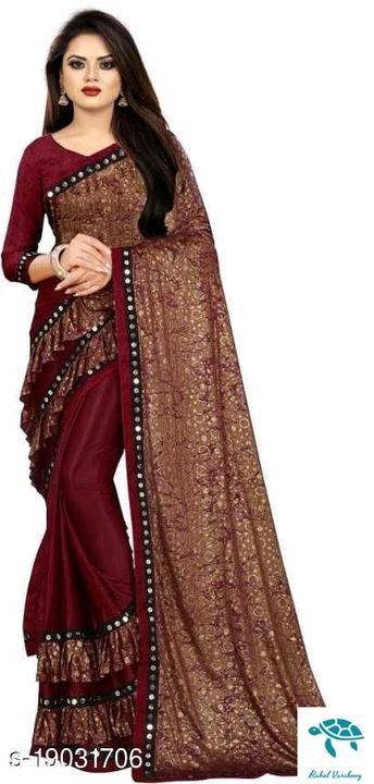 Myra Sensational Sarees
Saree Fabric: Lycra Blend uploaded by business on 5/22/2021