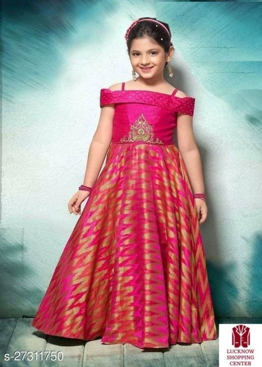 Girls Ethnic Cotton Blend Gowns uploaded by Lko Shopping Center  on 5/22/2021