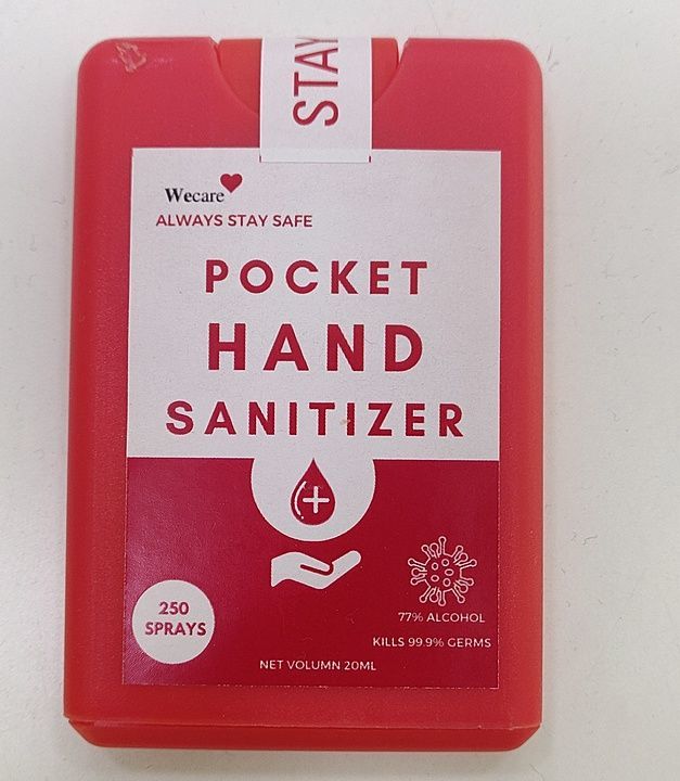 Pocket card sanitizer uploaded by business on 8/6/2020