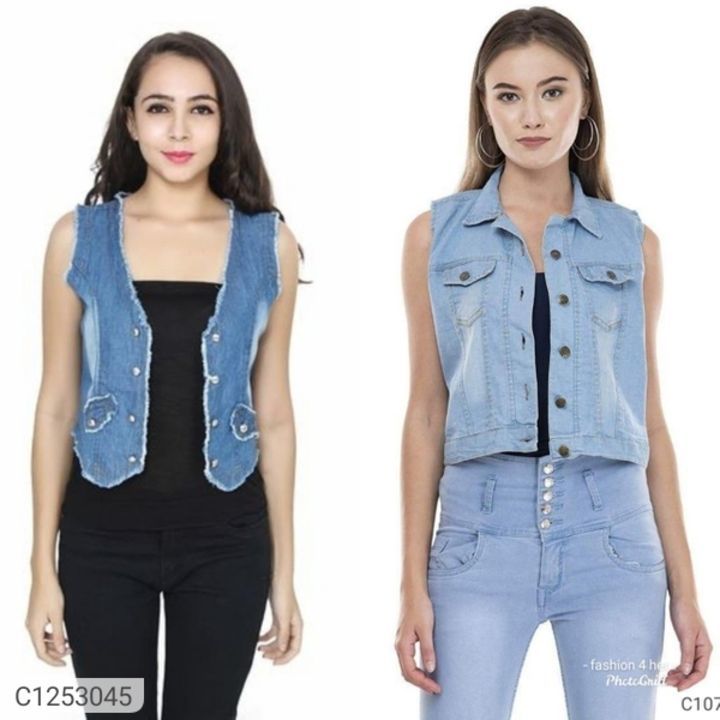 Women's Denim Solid Jackets Buy 1 Get 1 Free uploaded by Fasholic on 5/23/2021