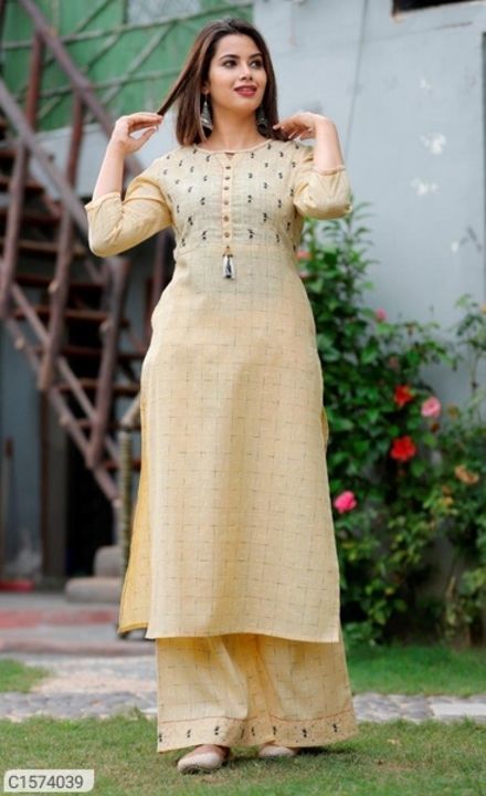 Special Rayon Embroidered Kurti Palazzo Set uploaded by Lko Shopping Center  on 5/23/2021
