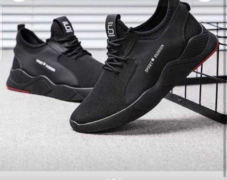 Black fashion sports shoes uploaded by business on 5/23/2021