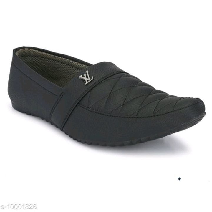 Black Solid casual party wear loafer shoes uploaded by business on 5/23/2021