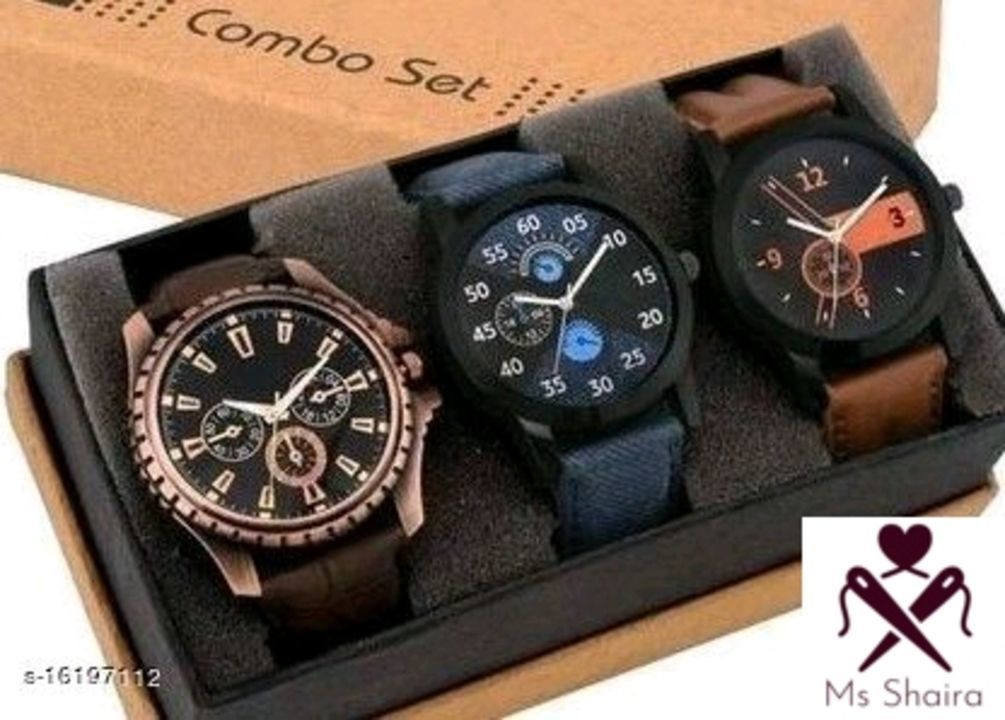 Post image Price- 399 
 Free home delivery and cod available 
Catalog Name:*Classy Men Watches*
Strap Material: Leather
Display Type: Analogue
Sizes:Free Size
Multipack: 1

Dispatch:1 Day

Easy Returns Available In Case Of Any Issue
*Proof of Safe Delivery! Click to know on Safety Standards of Delivery Partners- https://ltl.sh/y_nZrAV3