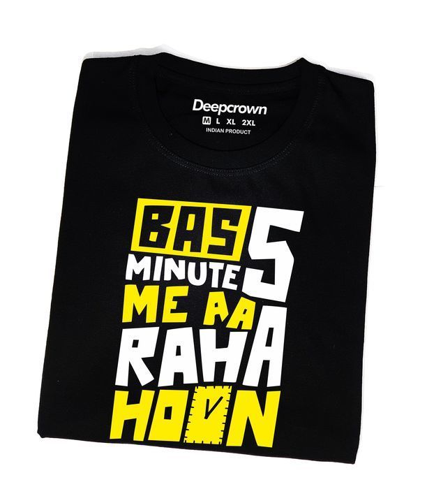 Deepcrown Printed T-shirts | CHANDIGARH |180 GSM | 100% PURE COTTON | SCREEN PRINTING | uploaded by business on 5/23/2021