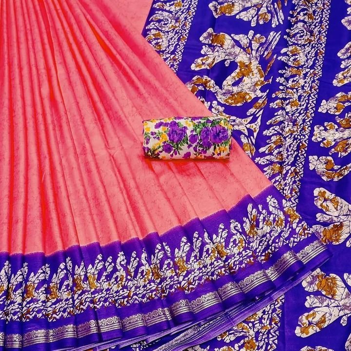 IKKAT PRINTED SAREES uploaded by business on 5/23/2021