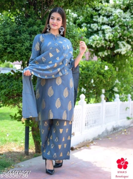 Woman rayon A-line  printed long kurti uploaded by Ifha shop on 5/23/2021