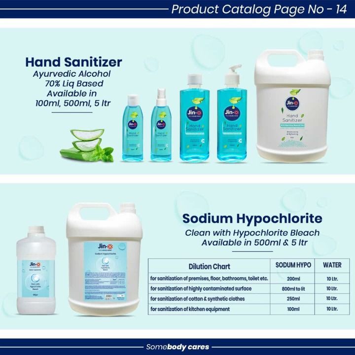 Hand Sanitizer uploaded by JIN-X HEALTHCARE PVT LTD on 5/24/2021