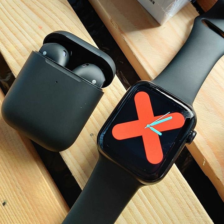 Iwatch and airpod black combo  uploaded by business on 8/6/2020
