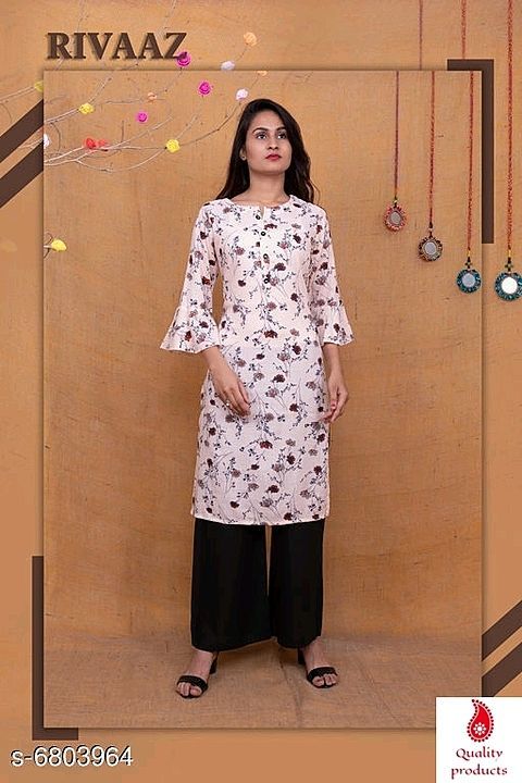 Catalog Name:Aakarsha Fabulous Women Kurta Sets.
Kurta Fabric:cotton
Bottomwear Fabric: Rayon uploaded by business on 8/6/2020