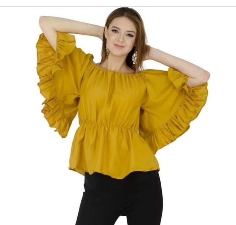 Crepe top❤️ uploaded by Shetti's collection on 5/24/2021