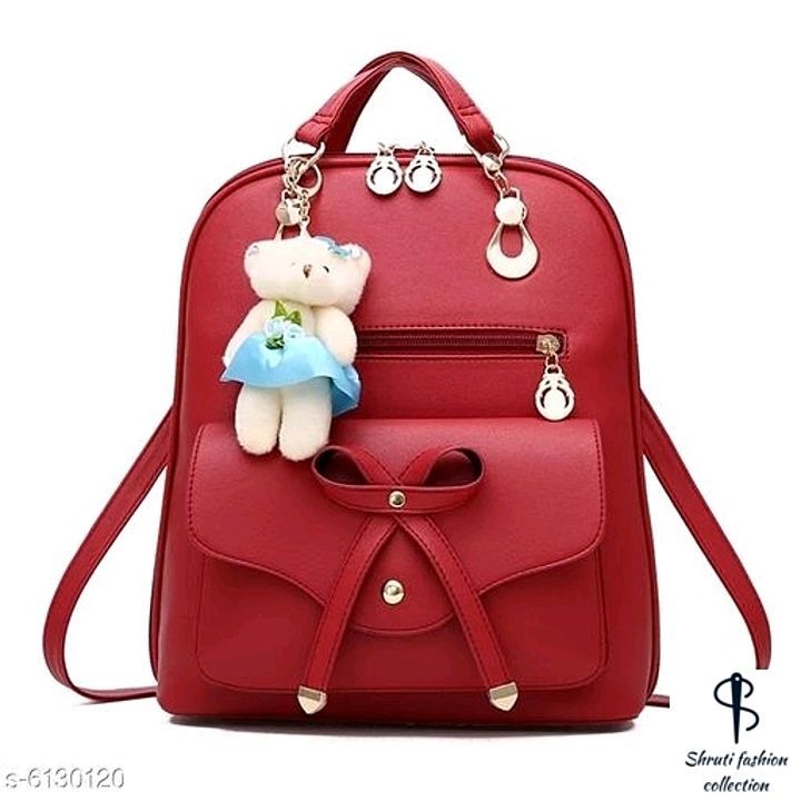 Catalog Name:*Trendy Alluring Women Backpacks*
Material: PU
Pattern: Solid
 uploaded by Fashion collection on 8/6/2020