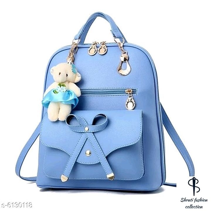 Catalog Name:*Trendy Alluring Women Backpacks*
Material: PU
Pattern: Solid
 uploaded by Fashion collection on 8/6/2020