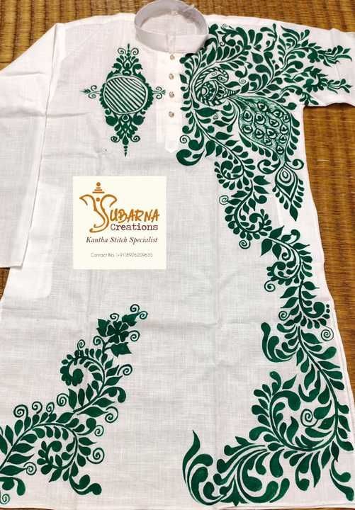 Post image Pure khadi cotton punjabi with hand fabric 
8926209635 whatsApp for order 
Resaller also join