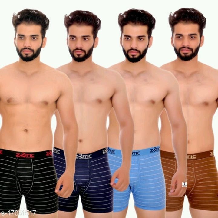 Zotic Men's stylish cotton trunks combo 4 uploaded by Meraj Hussain collection on 5/24/2021