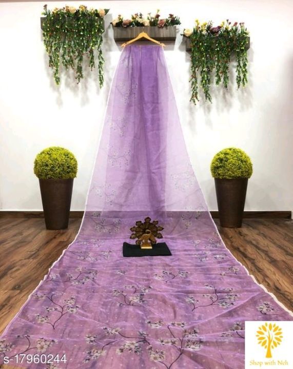 Organza Saree uploaded by business on 5/25/2021