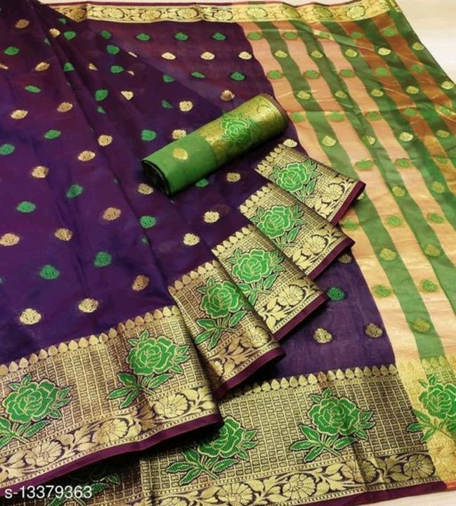 Latest banarshi silk cotton saree uploaded by thalendra Deshlahre saree's on 5/25/2021