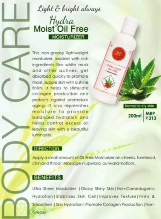Hydra moist oil free moisturizer uploaded by Shanthi Organic and Herbal Products on 5/25/2021