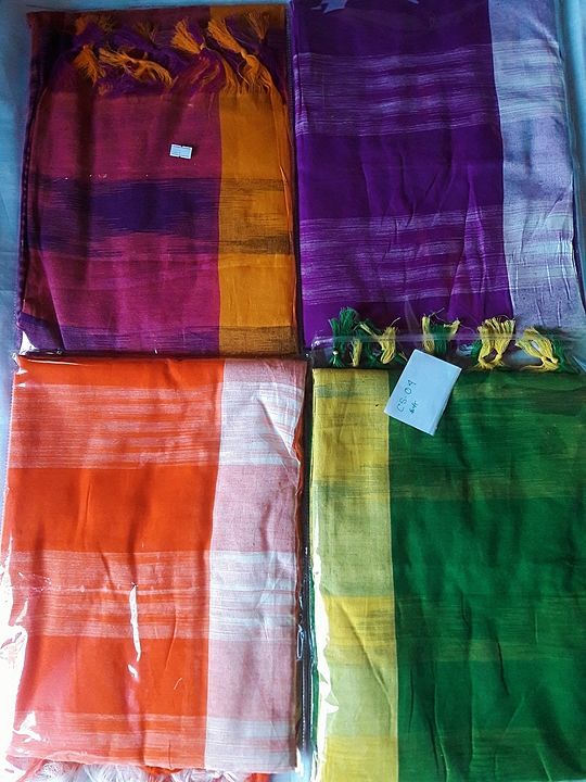 Cotton jharna saree  uploaded by business on 8/6/2020