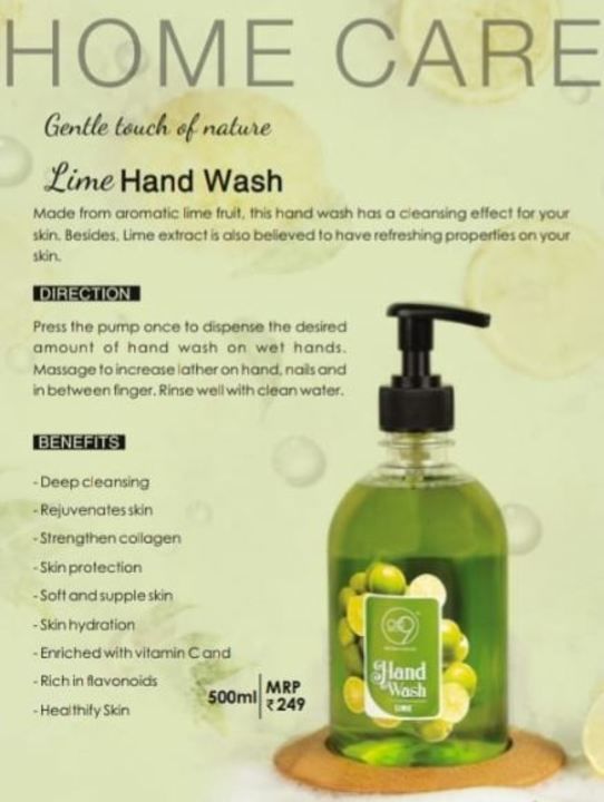 Lime hand wash uploaded by Shanthi Organic and Herbal Products on 5/25/2021
