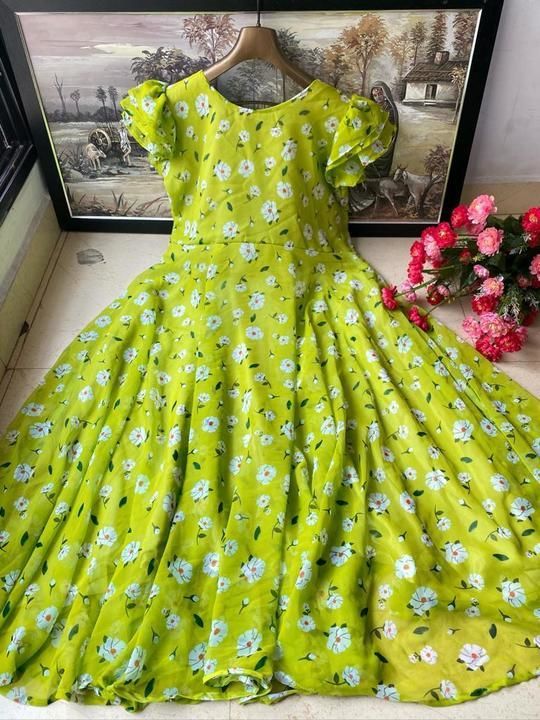 Beautiful long kurti uploaded by Queen's collection on 5/25/2021