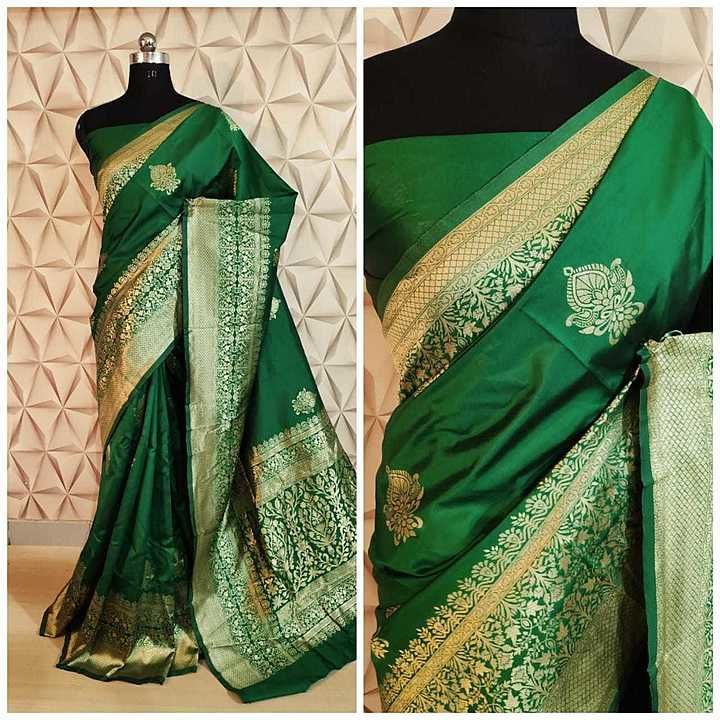Designer pure banarasi silk saree uploaded by Santosa fashion on 3/26/2020