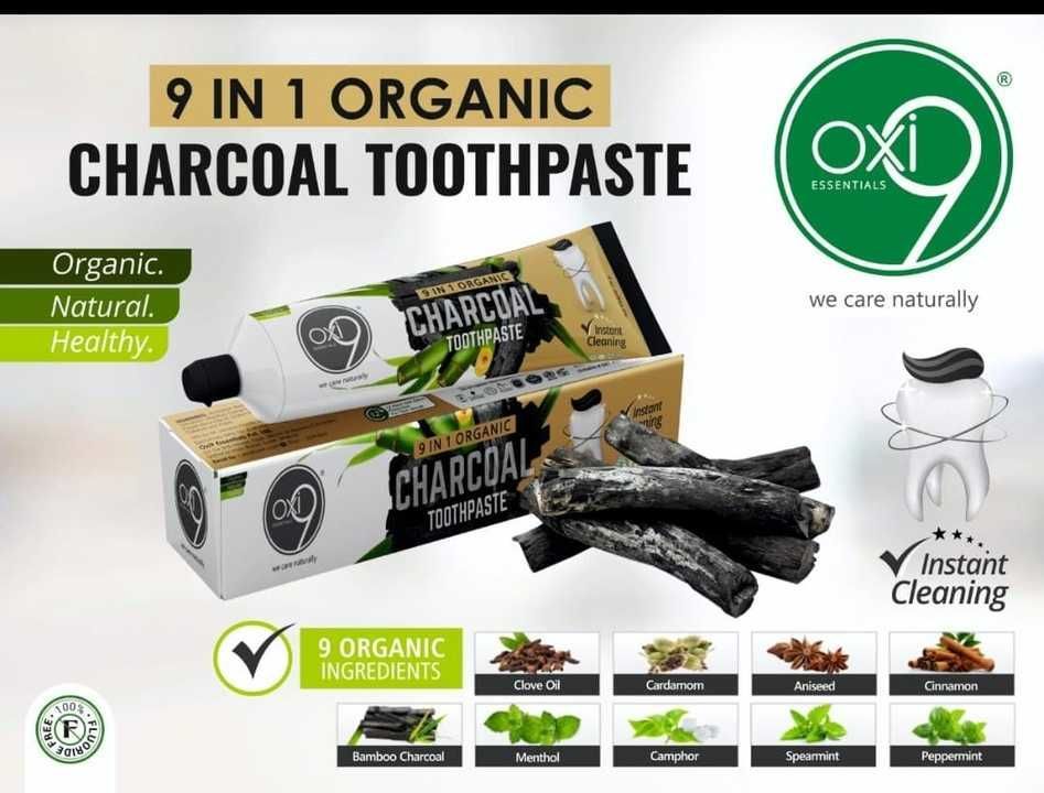 9 in 1 essential charcoal tooth paste uploaded by Shanthi Organic and Herbal Products on 5/25/2021