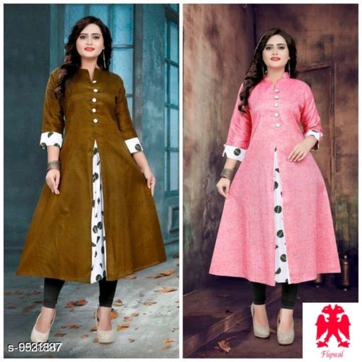 Women Rayon Front Slit Solid Kurti uploaded by business on 5/25/2021