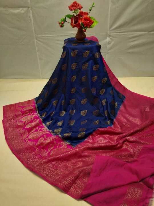 Semi dupion sarees uploaded by business on 5/25/2021
