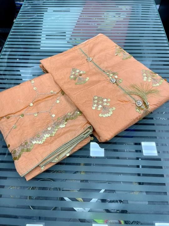 *PAPAJI* 
PRESENT'S

TOP - *Chanderi silk with Beautiful and heavy sequin work all over*

INNER & BO uploaded by Ladies bazzar on 5/25/2021