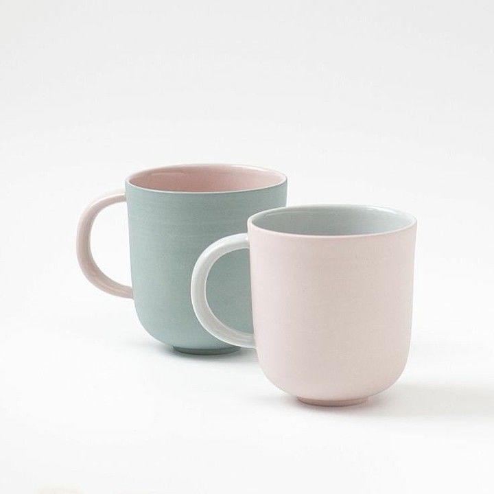 2 tones Pastel ceramic mugs uploaded by Shashwat trade on 8/6/2020