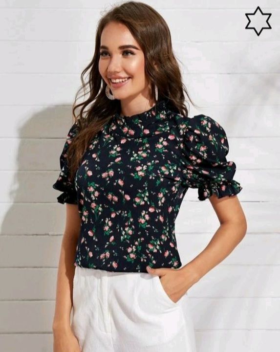Puffy sleeves top uploaded by business on 5/25/2021
