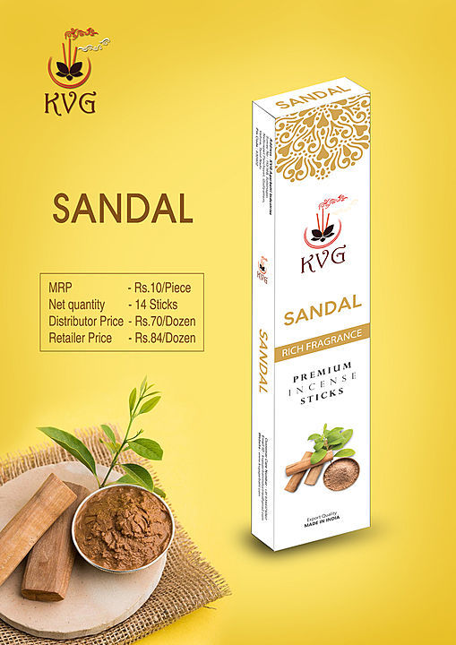 Sandal incense sticks  uploaded by Kvg agarbatti industries on 5/24/2020
