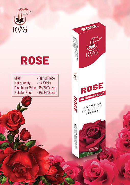 Rose premium incense sticks  uploaded by Kvg agarbatti industries on 5/24/2020