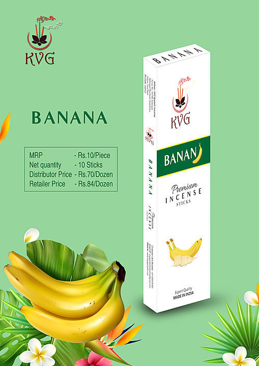 Banana incense sticks  uploaded by Kvg agarbatti industries on 5/24/2020