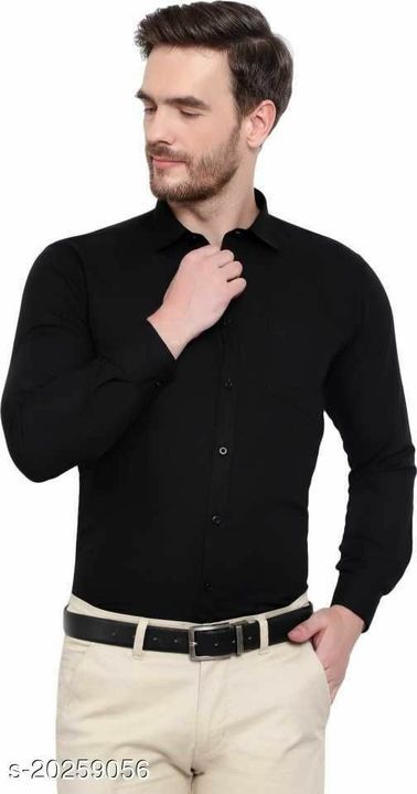 Happy Zone Black Cotton shirt party and formal shirt for mens uploaded by Web mall on 5/26/2021
