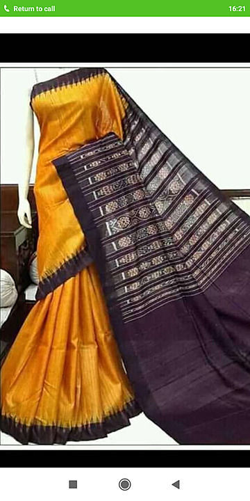 Tassar silk ghicha handloom saree uploaded by business on 8/7/2020