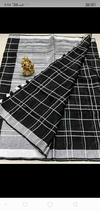 I'm manufacture linen Saree all types saree avilebal uploaded by I'm manufacture linen Saree  on 8/7/2020