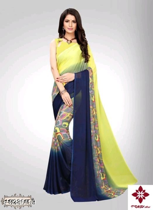 Morden stylish woman Sarees uploaded by PRUSI store on 5/26/2021